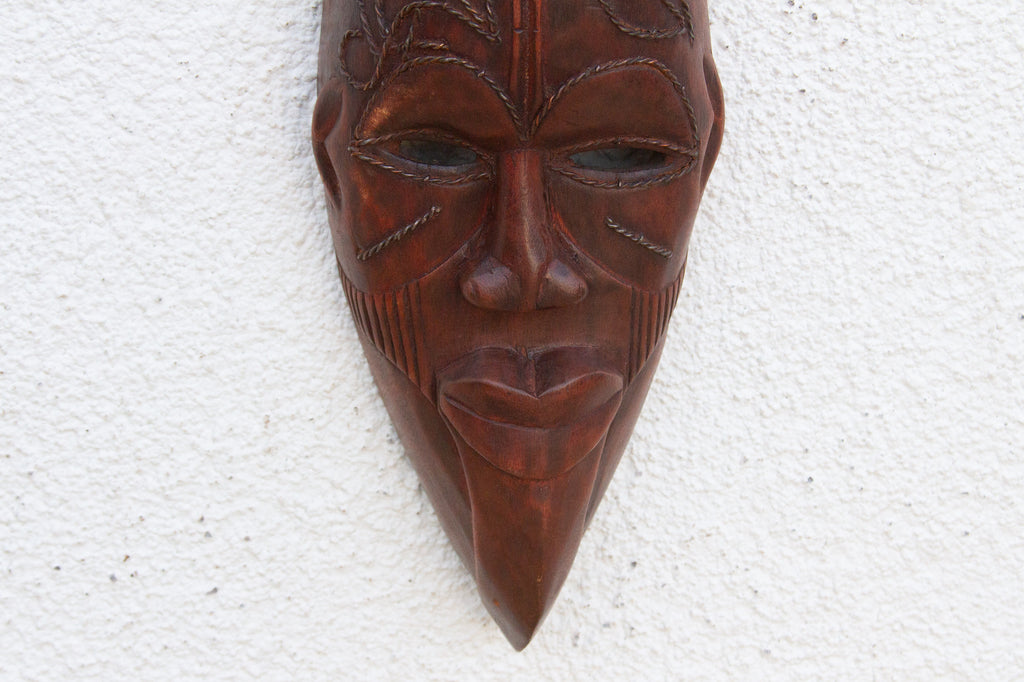 The Pointed Chin, Carved African Mask