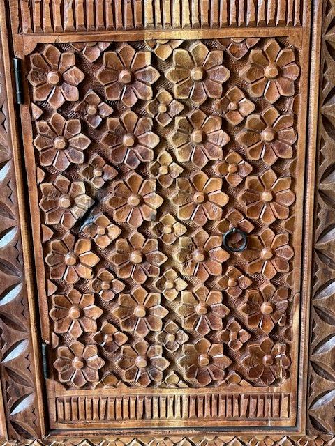 Custom Hand-carved teak Door Panels