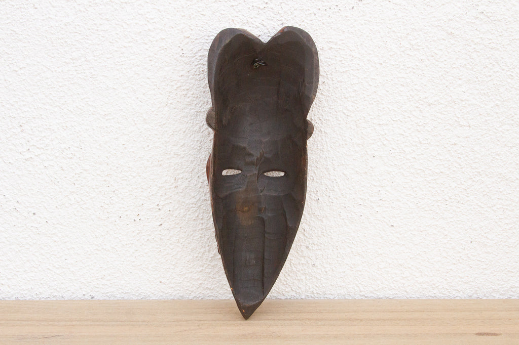 Polished Brown African Mask Wall Art