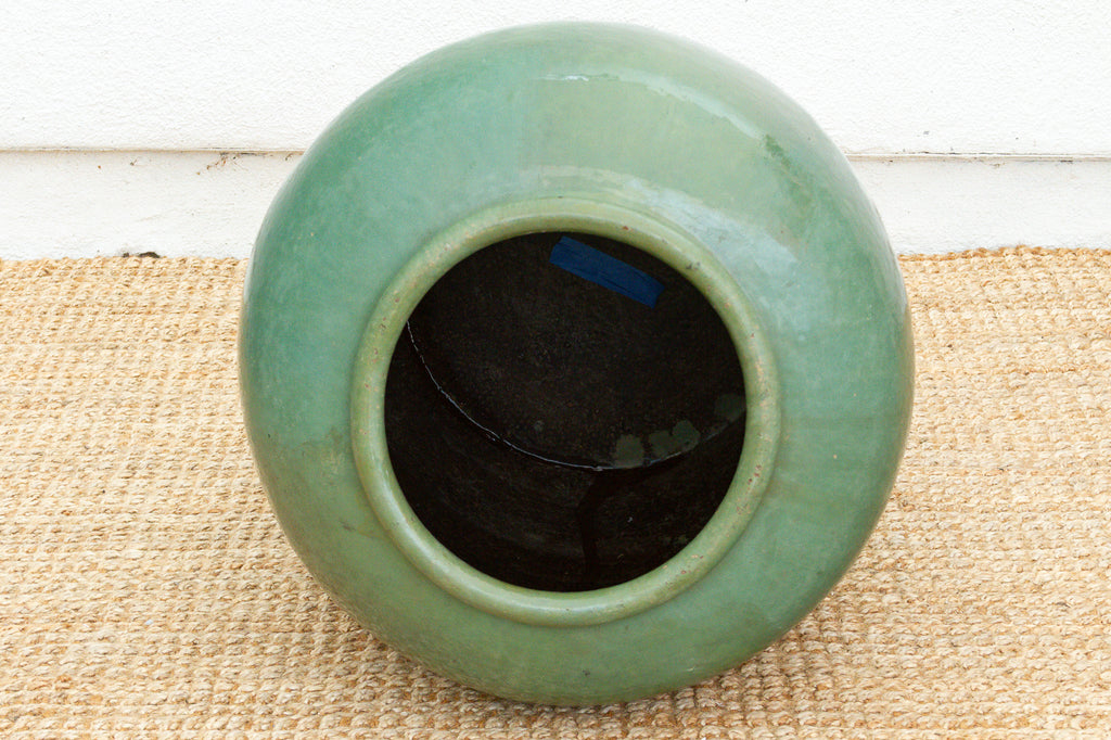 Celadon Green, Large Antique Garden Planter