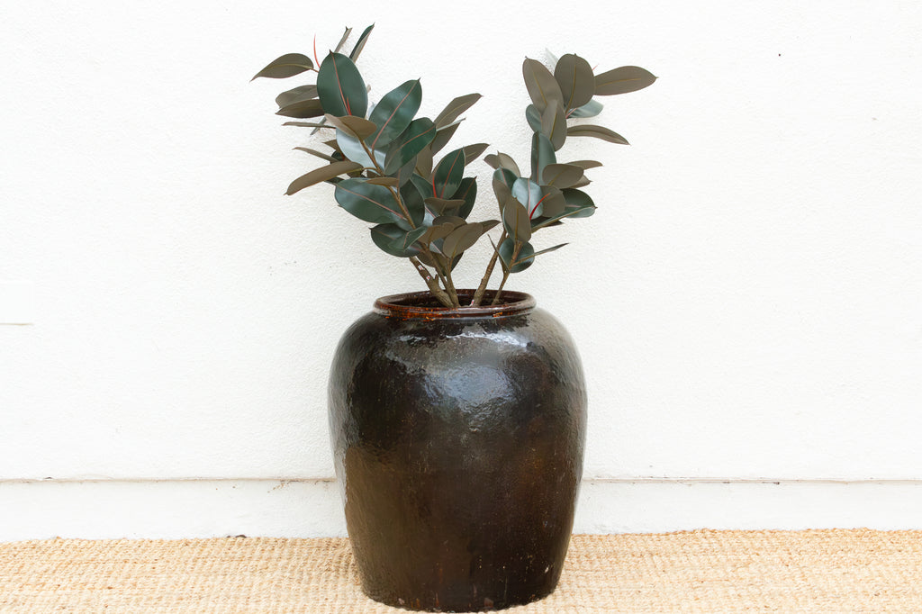 Grand Martaban Storage Pottery Hand Glazed Finish