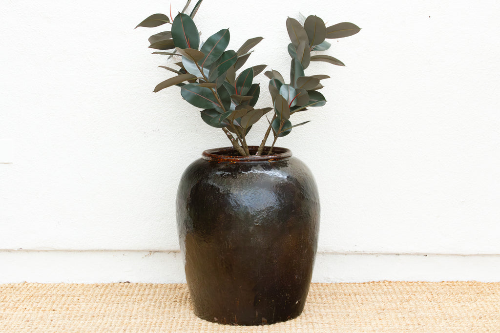 Grand Martaban Storage Pottery Hand Glazed Finish