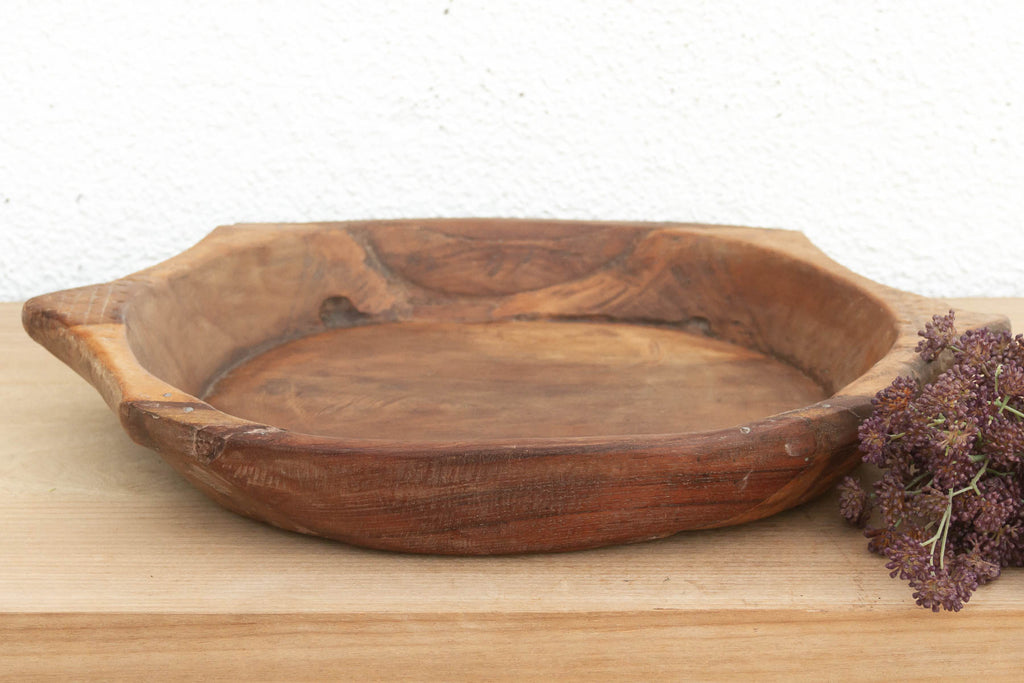 Antique Wabi Sabi Turtle Platter
