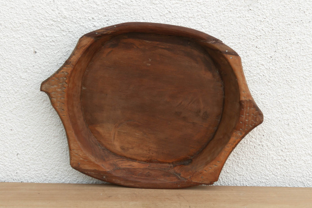 Antique Wabi Sabi Turtle Platter