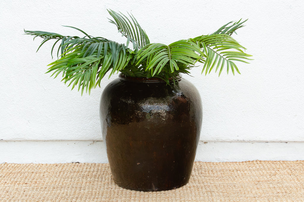 Large Caramel Glaze Martaban Jar