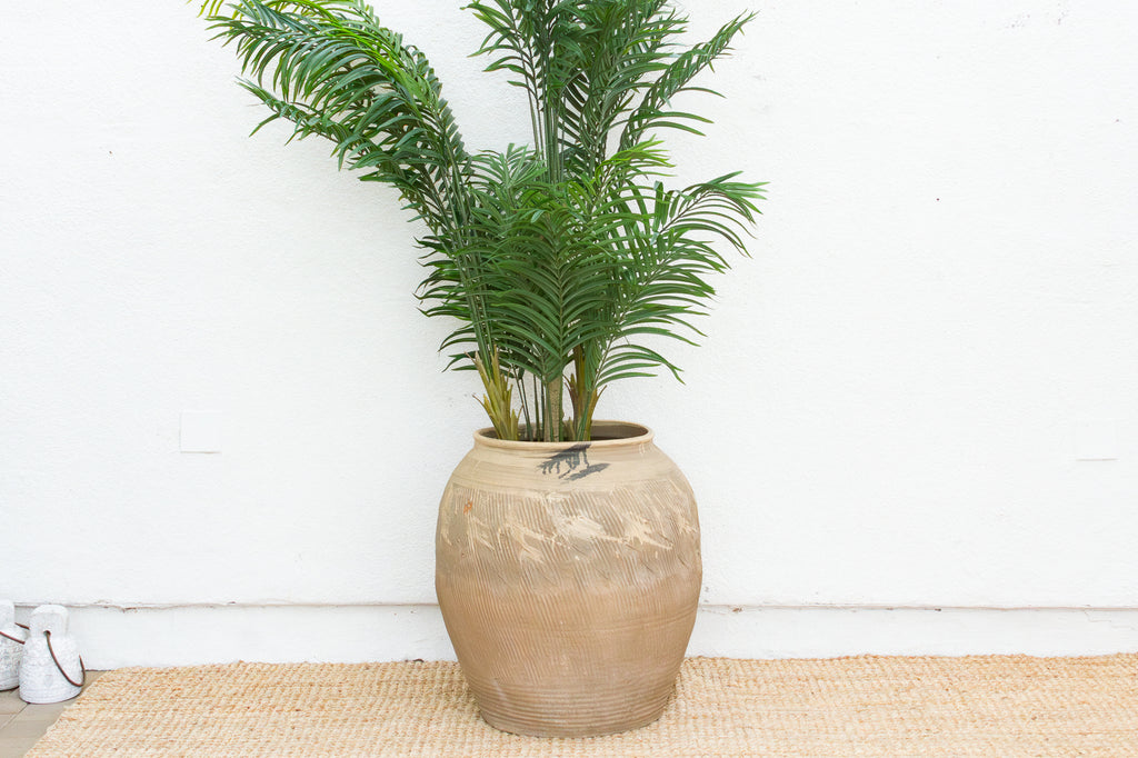 unglazed ceramic pots for plants Large Vintage Heritage Unglazed Planter (Trade)– DE-COR