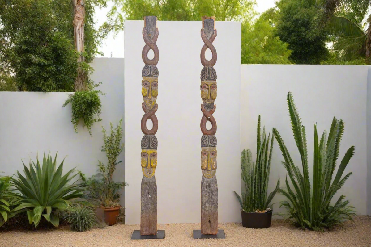 Pair of Antique African House Posts (Trade)– DE-COR | Globally Inspired