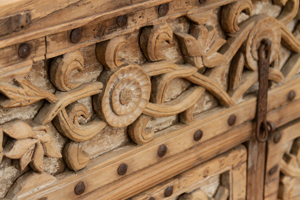 Antique Shanxi Finely Carved Console Table