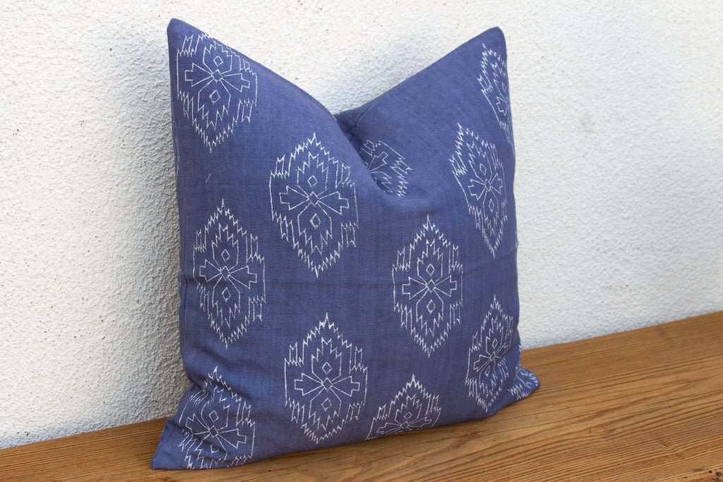 Indigo Jaipur Blockprint Linen Pillow Cover