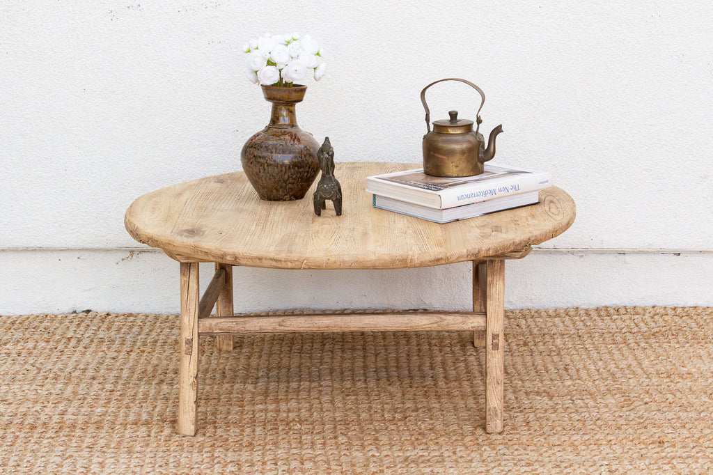 Qing Dynasty Antique Round Coffee Table