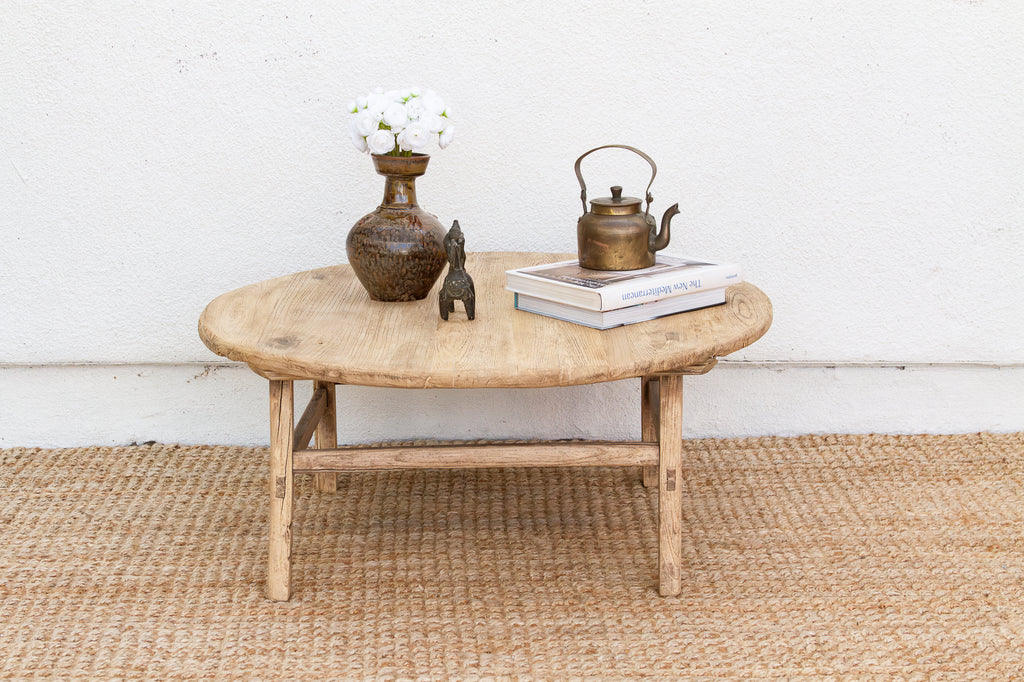 Qing Dynasty Antique Round Coffee Table