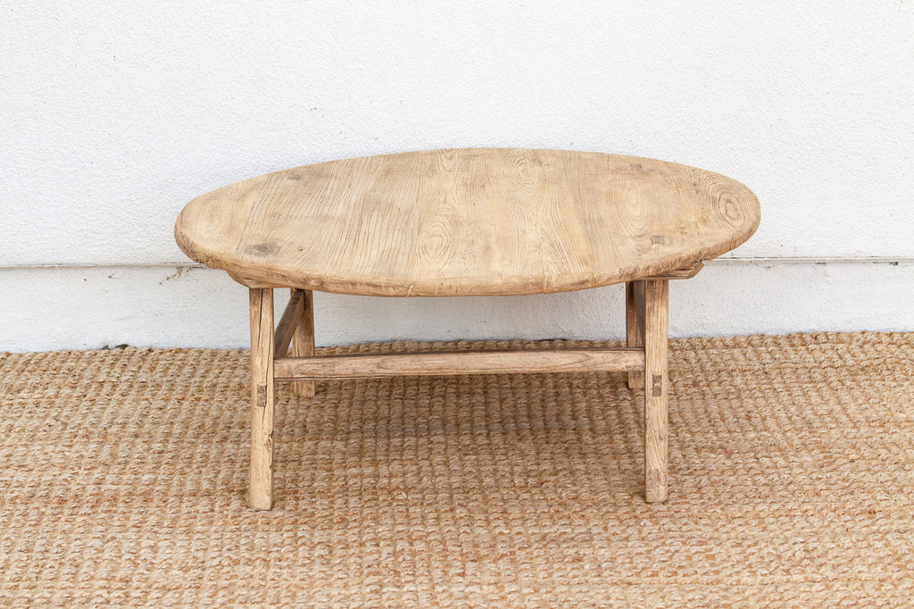 Qing Dynasty Antique Round Coffee Table