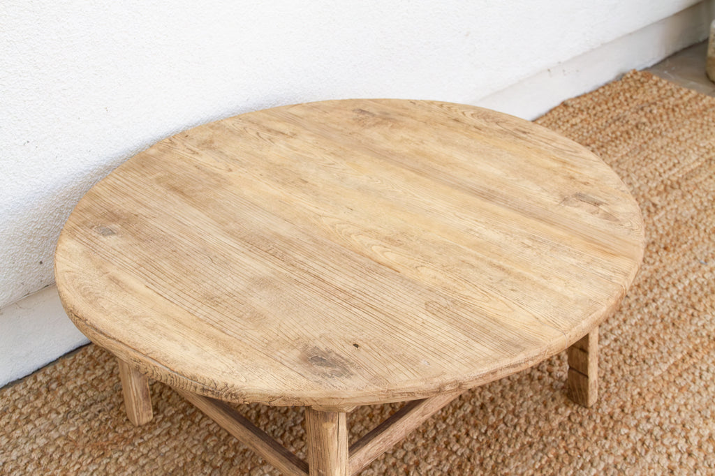 Qing Dynasty Antique Round Coffee Table