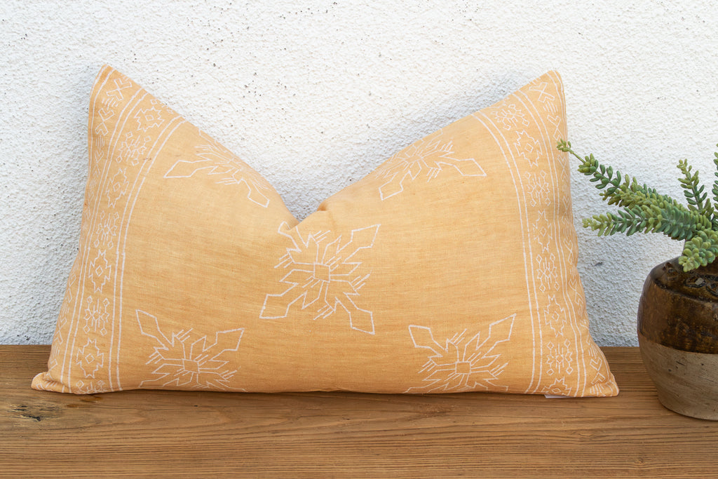 Blockprint Linen Jaipur Lumbar 