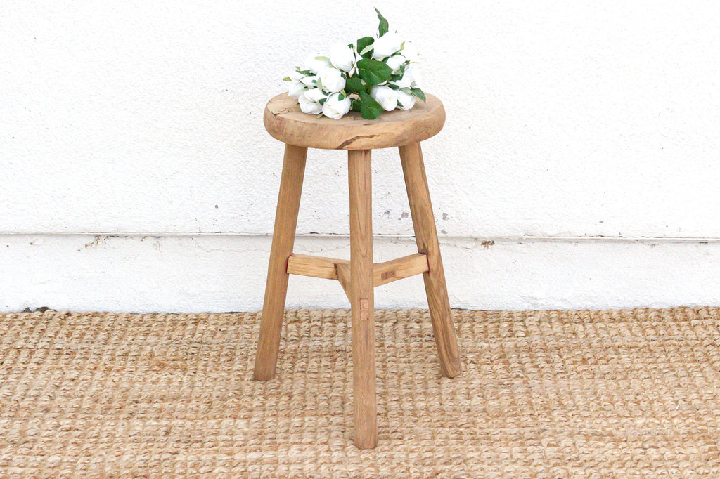 Rustic Minimalist Wooden Stool