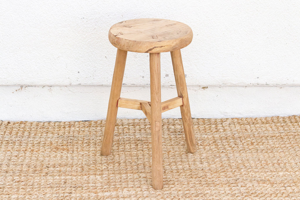 Rustic Minimalist Wooden Stool