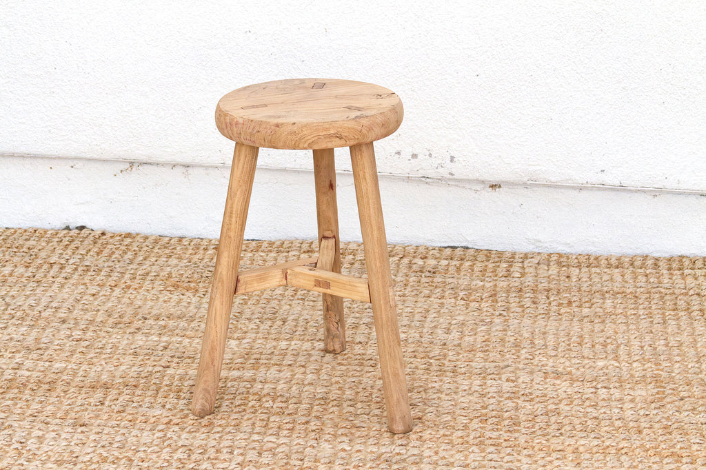 Rustic Minimalist Wooden Stool