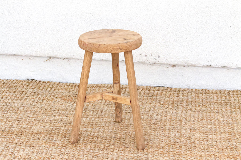 Rustic Minimalist Wooden Stool