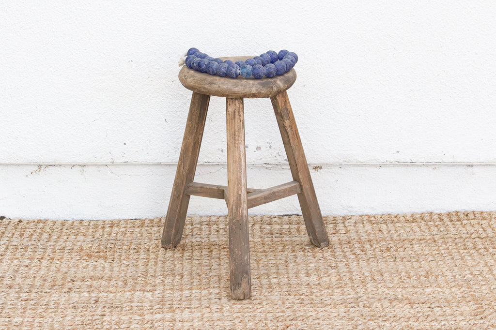 Primitive Japandi Wood Stool
