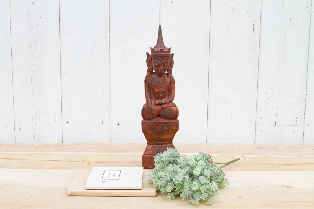 Vintage Thai Carved Buddha