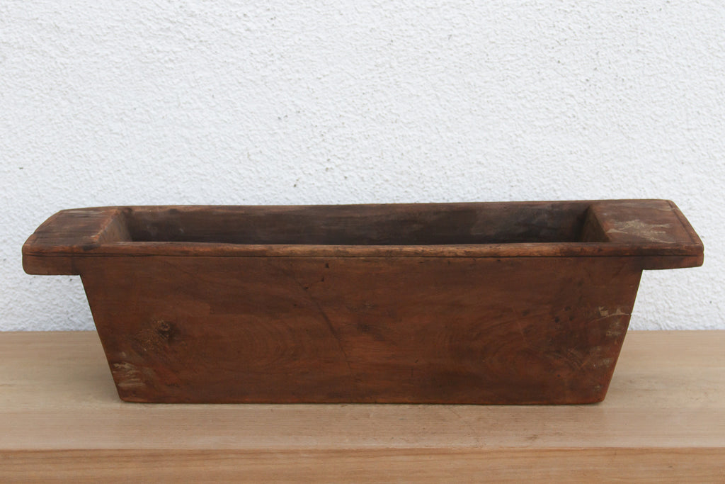 Rustic Farmhouse Handcarved Trough Planter
