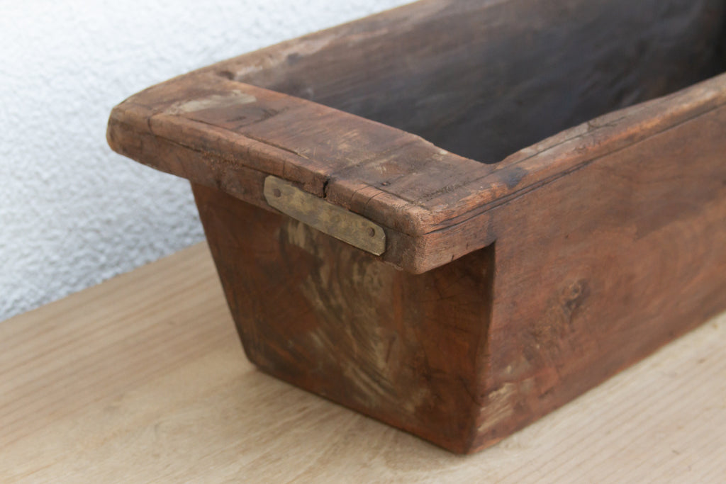 Rustic Farmhouse Handcarved Trough Planter