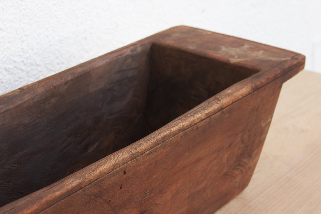 Rustic Farmhouse Handcarved Trough Planter