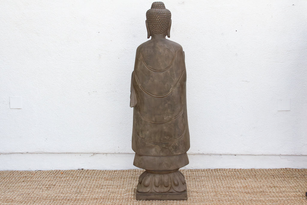 Monumental Stone Buddha w/Peaceful Presence
