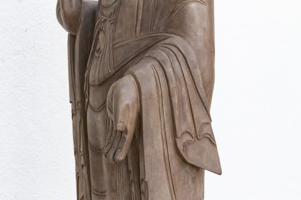 Monumental Stone Buddha w/Peaceful Presence