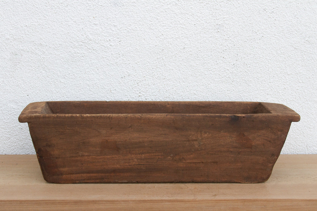 Rustic Solid Wood Trough Planter