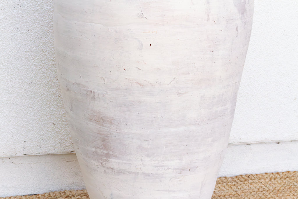 Monumental Coastal Villa Whitewash Planter