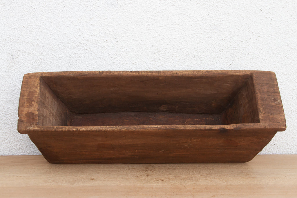 Rustic Solid Wood Trough Planter