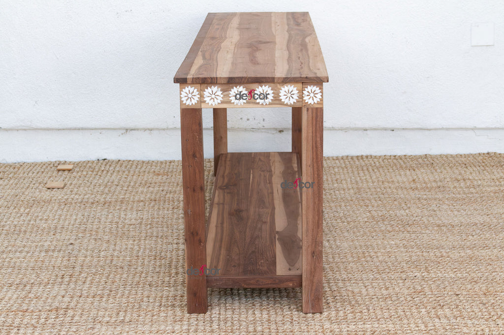 6 Feet Long Mother of Pearl Blossom Console