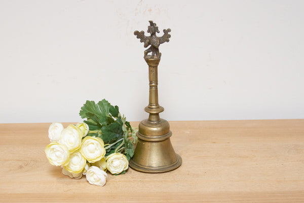 Tall Antique Indian Garuda Bronze Bell