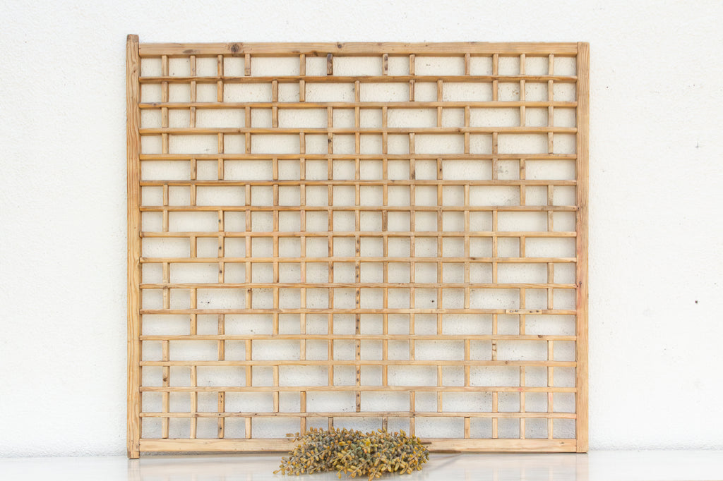 Large Antique Courtyard Window Screen