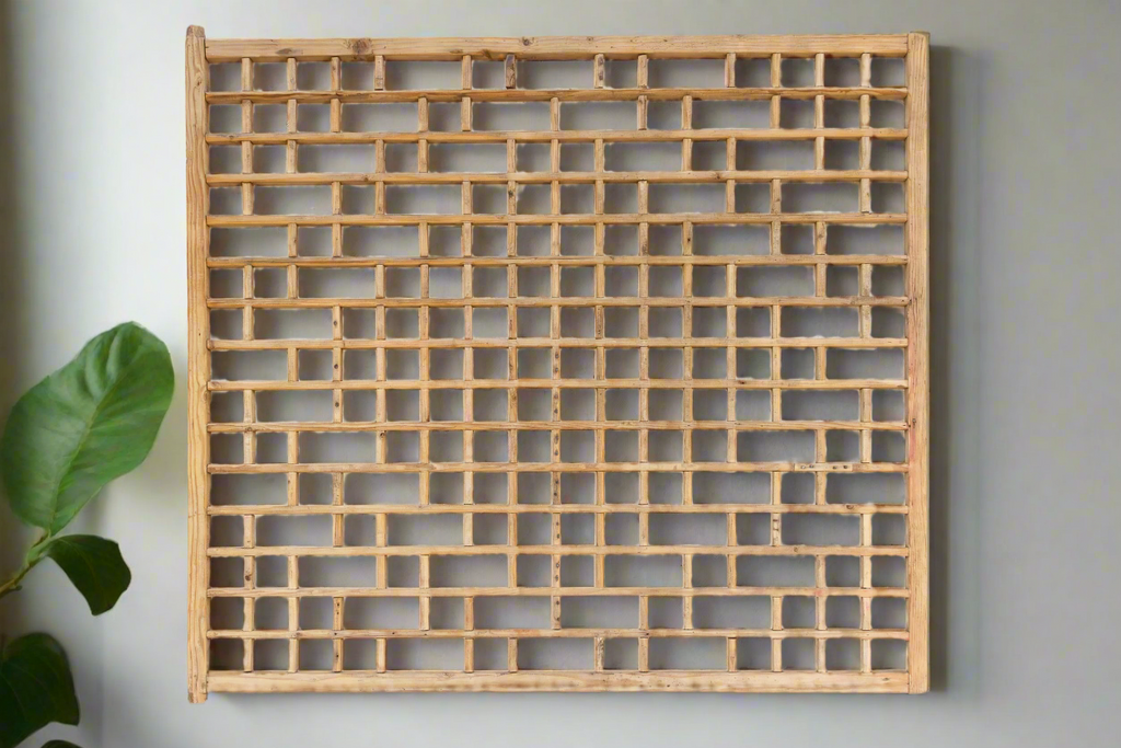 Large Antique Courtyard Window Screen