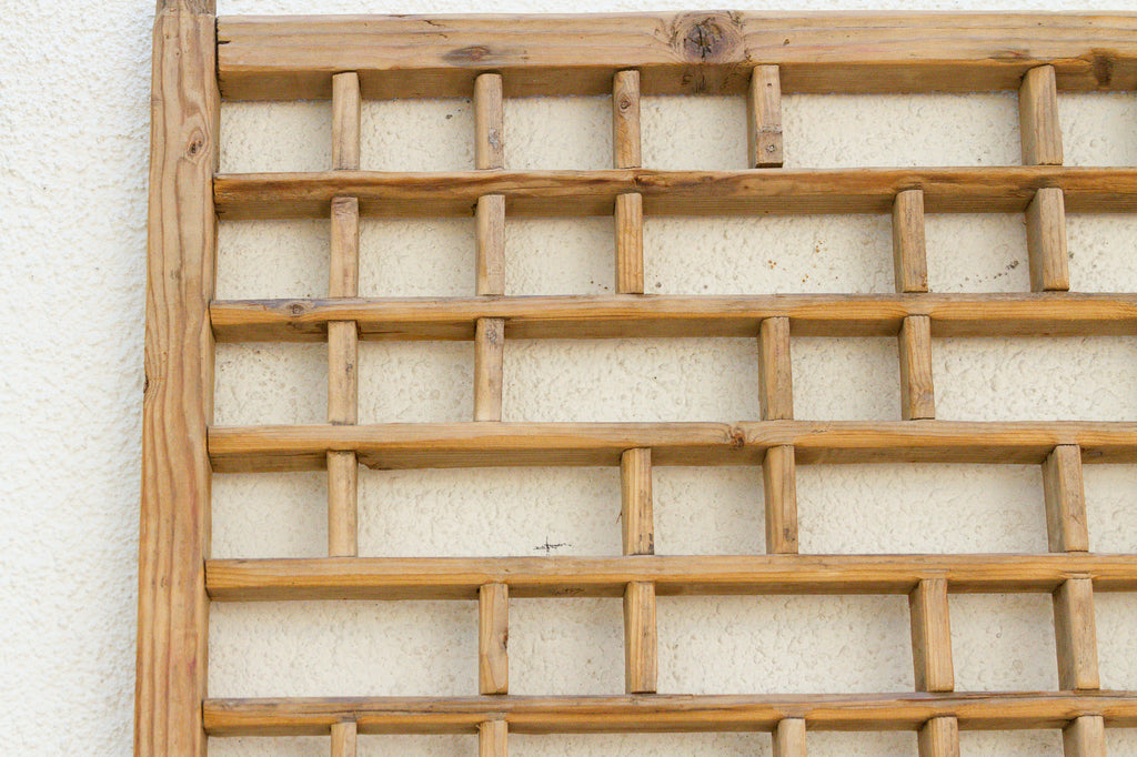 Large Antique Courtyard Window Screen