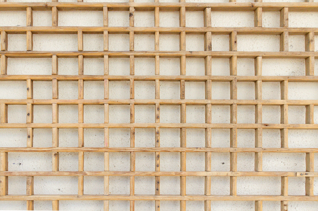 Large Antique Courtyard Window Screen