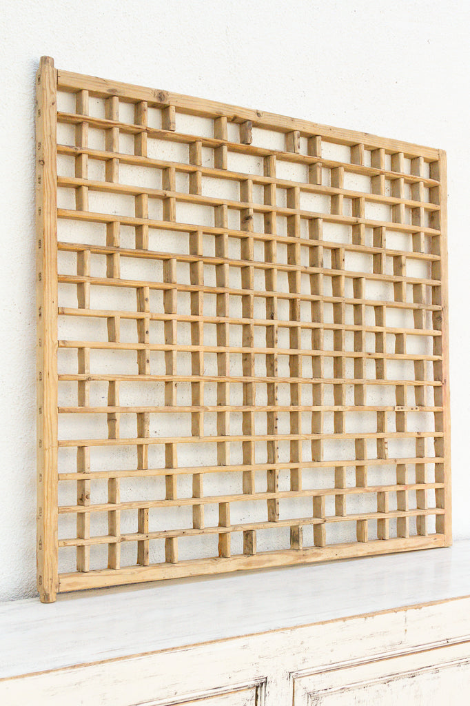 Large Antique Courtyard Window Screen