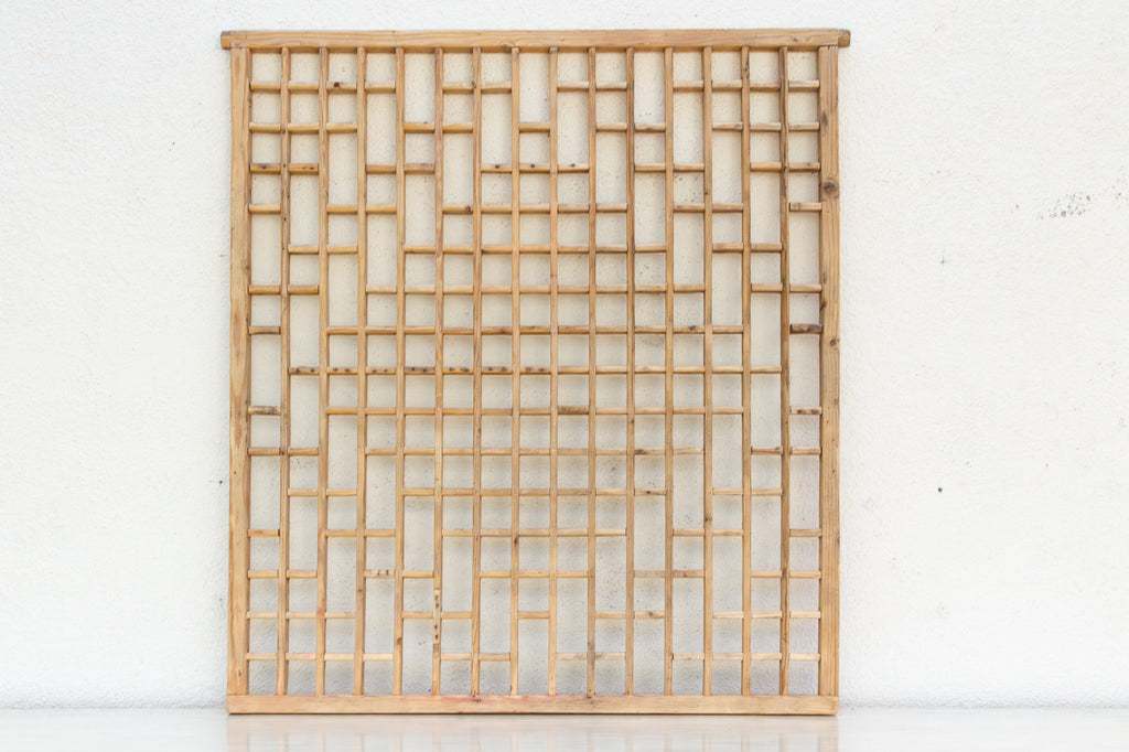 Large Antique Courtyard Window Screen