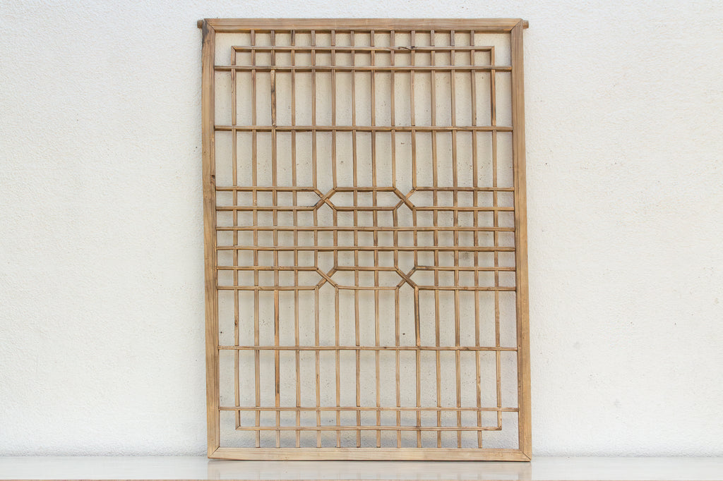 Early 20th Century Geometric Lattice Window
