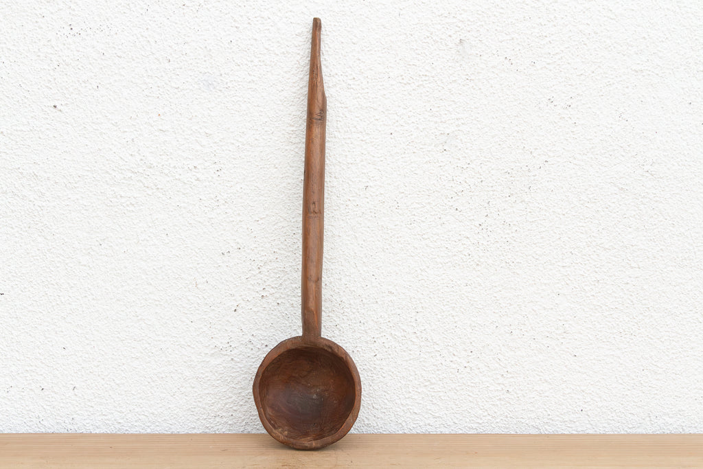 Large Rustic Soup Serving Spoon
