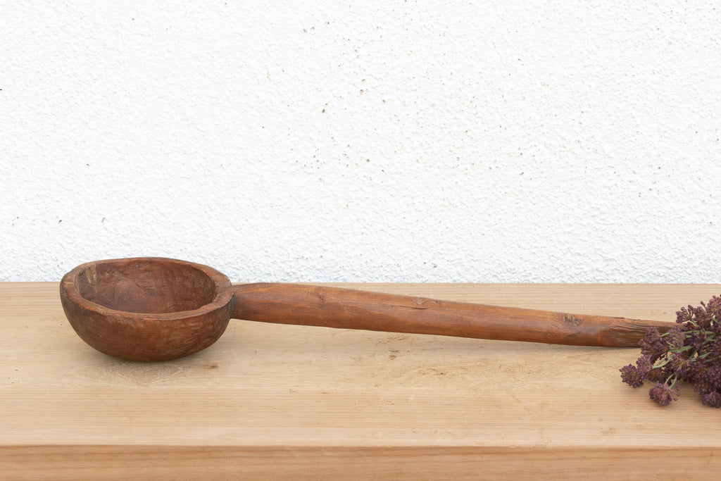 Large Rustic Soup Serving Spoon