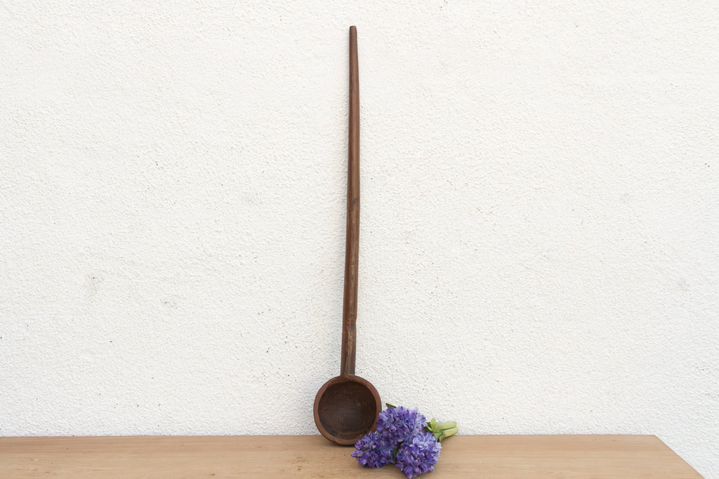 Antique Folk Art Wooden Spoon