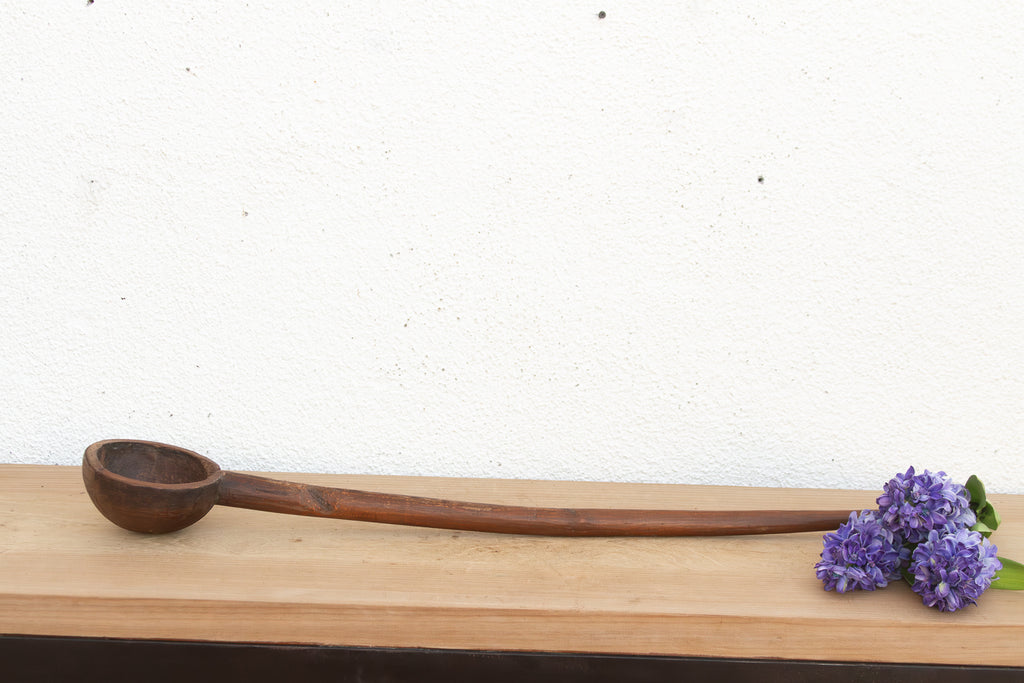 Antique Folk Art Wooden Spoon