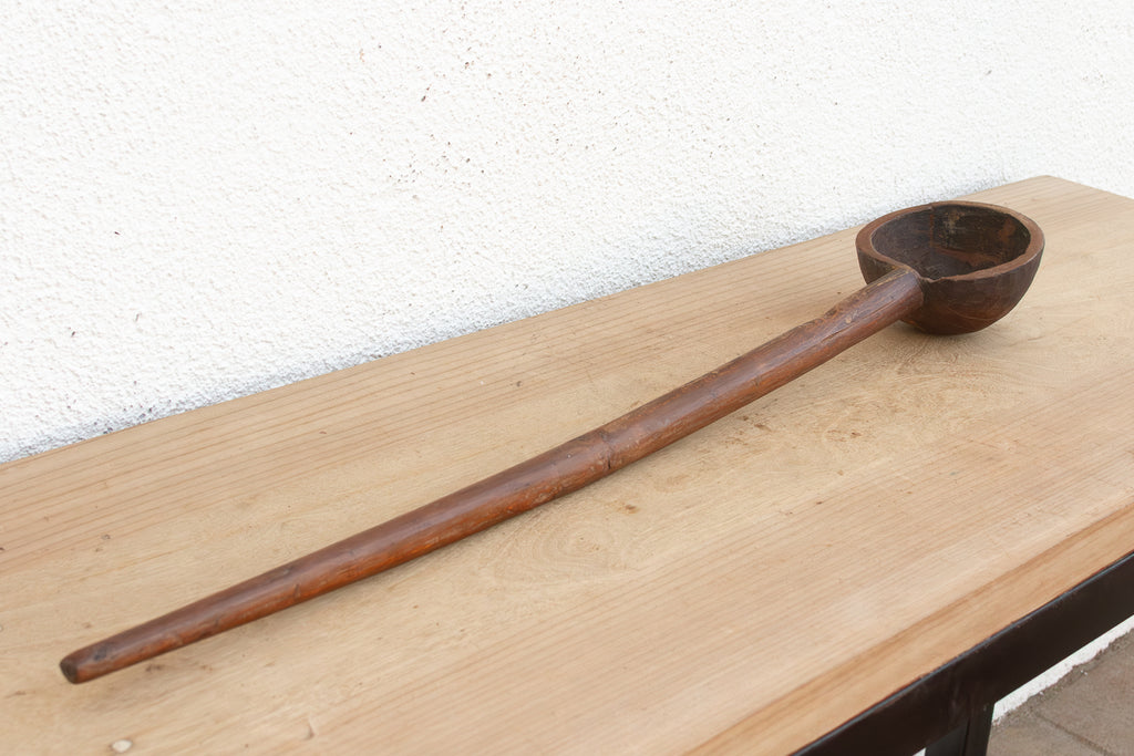 Antique Folk Art Wooden Spoon