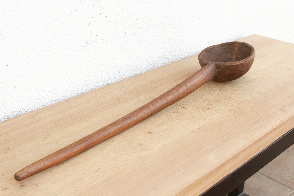Long Antique Spoon w/Dark Wax Patina