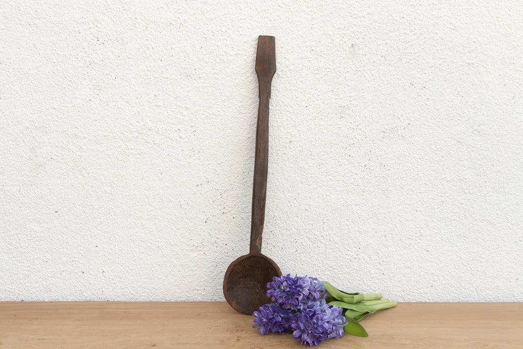 Rustic Abstract Shape Wood Ladle