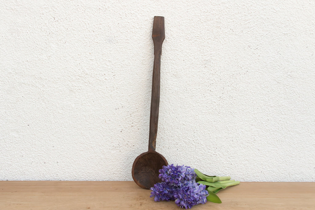Rustic Abstract Shape Wood Ladle