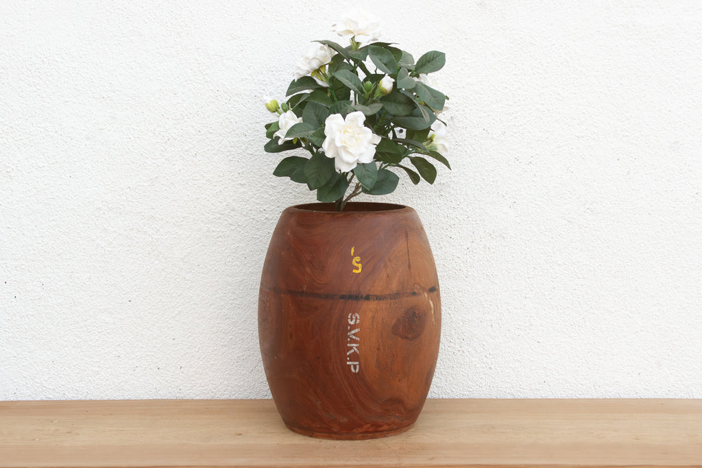 Antique Stenciled Grain Measure Pot